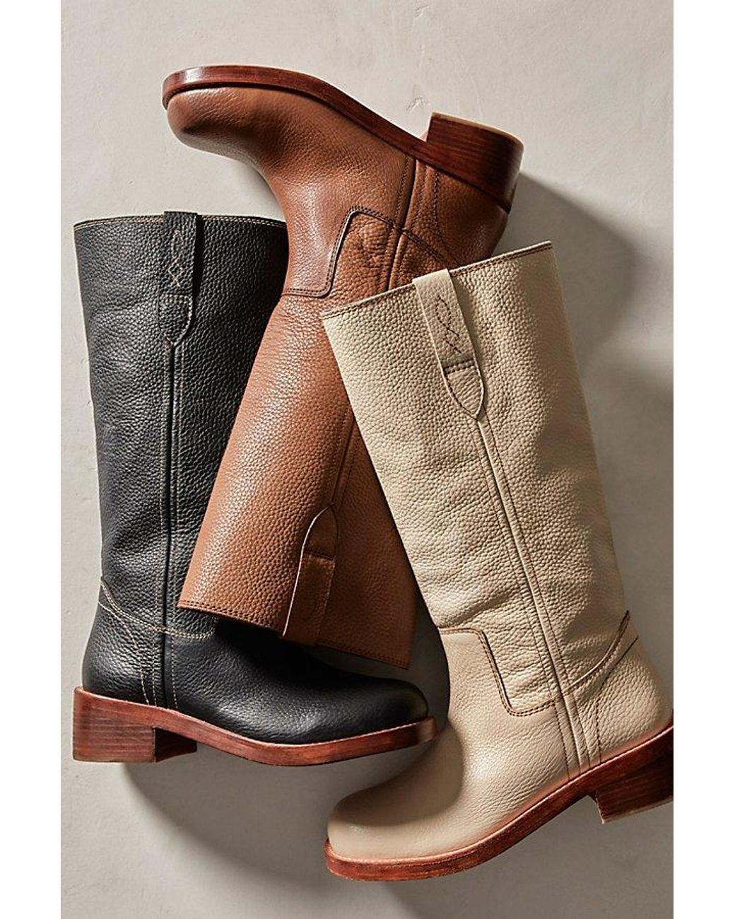 Free People Blaze Pull-On Boots in Brown | Lyst