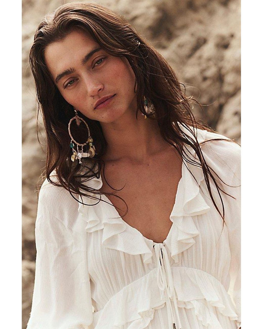 free-est Natural Isobel Maxi Dress By
