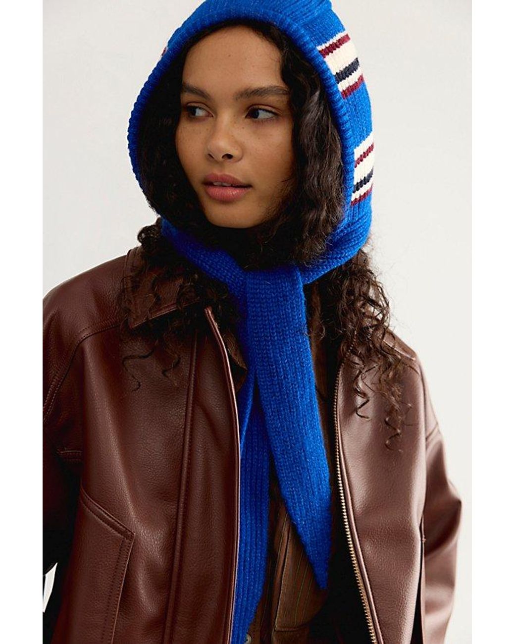 Free People Blue Rugby Stripe Balabonnet