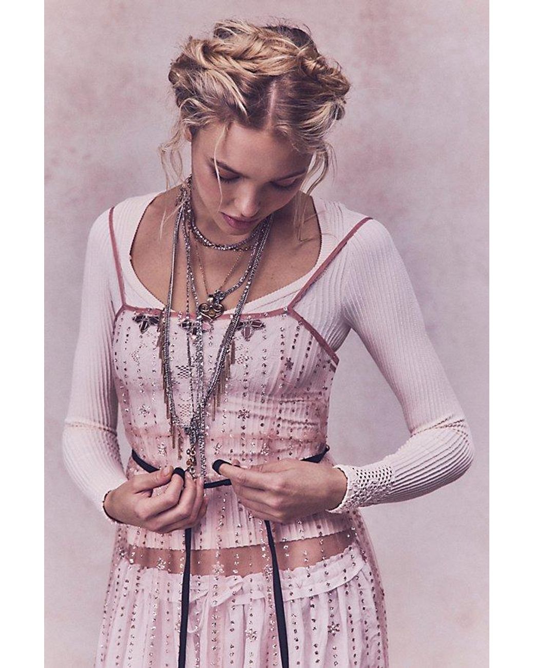 Intimately By Free People White Dynamic Duo Long Sleeve By