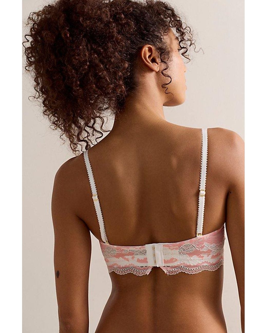Intimately By Free People Brown Out Of Bounds Lace Balconette Underwire Bra By
