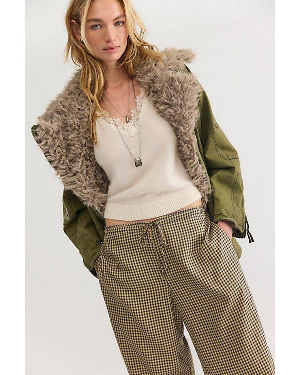 DONNI. Multicolor The Tencel Plaid Tie Pants