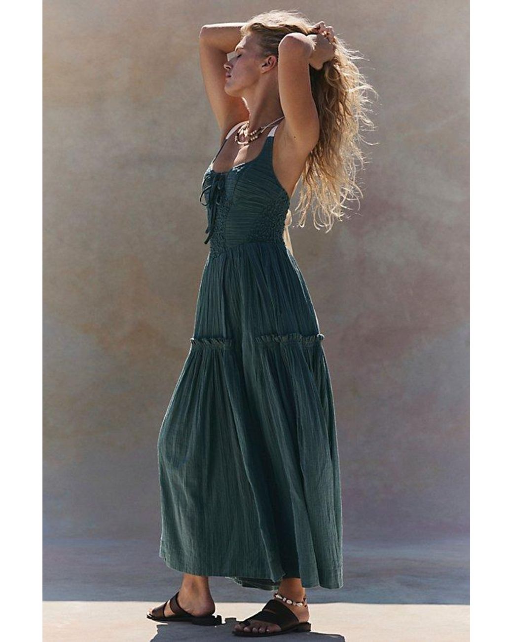 free-est Blue A Masterpiece Maxi Dress By