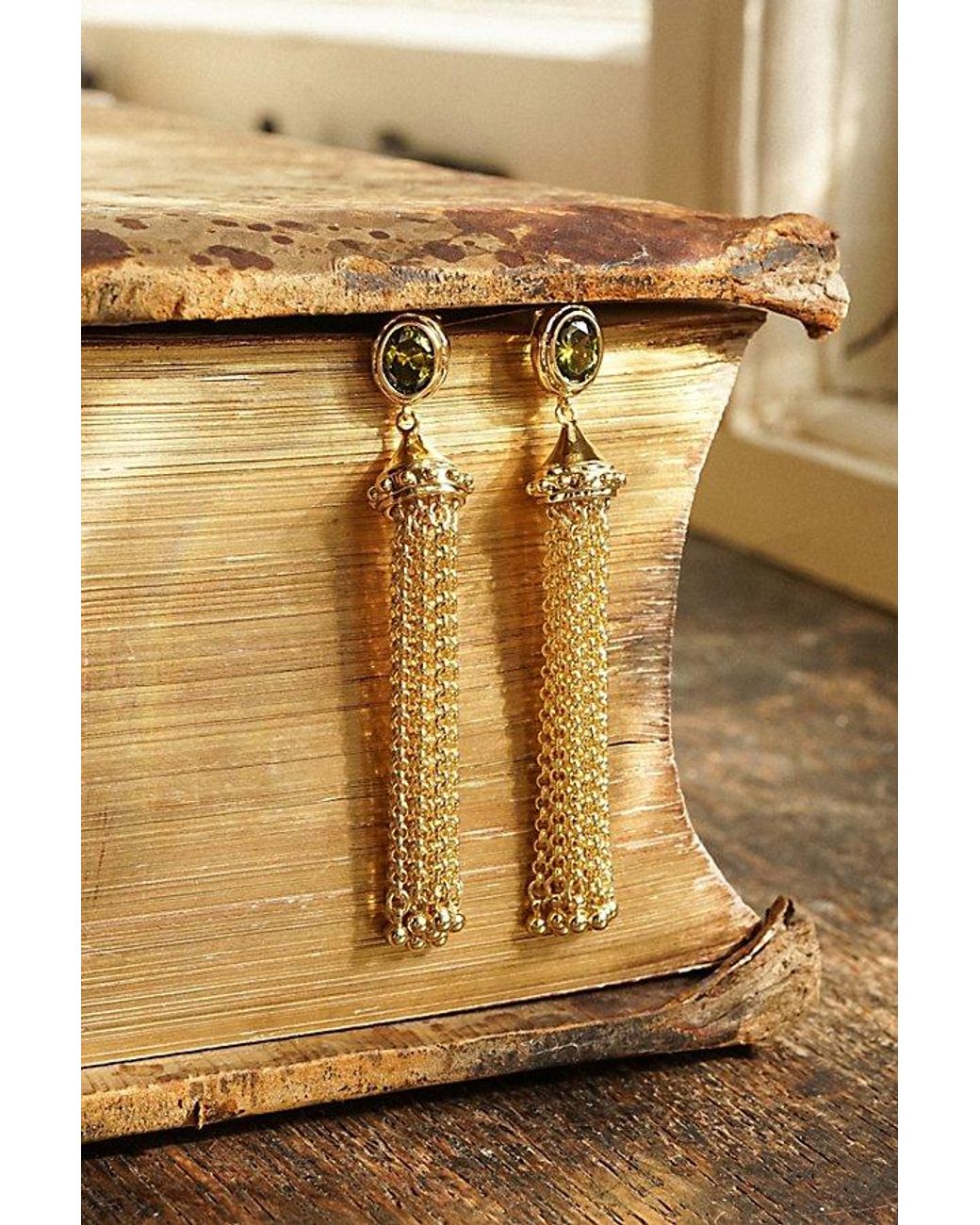 Daisy London Metallic X Free People Ada Tassel Earrings