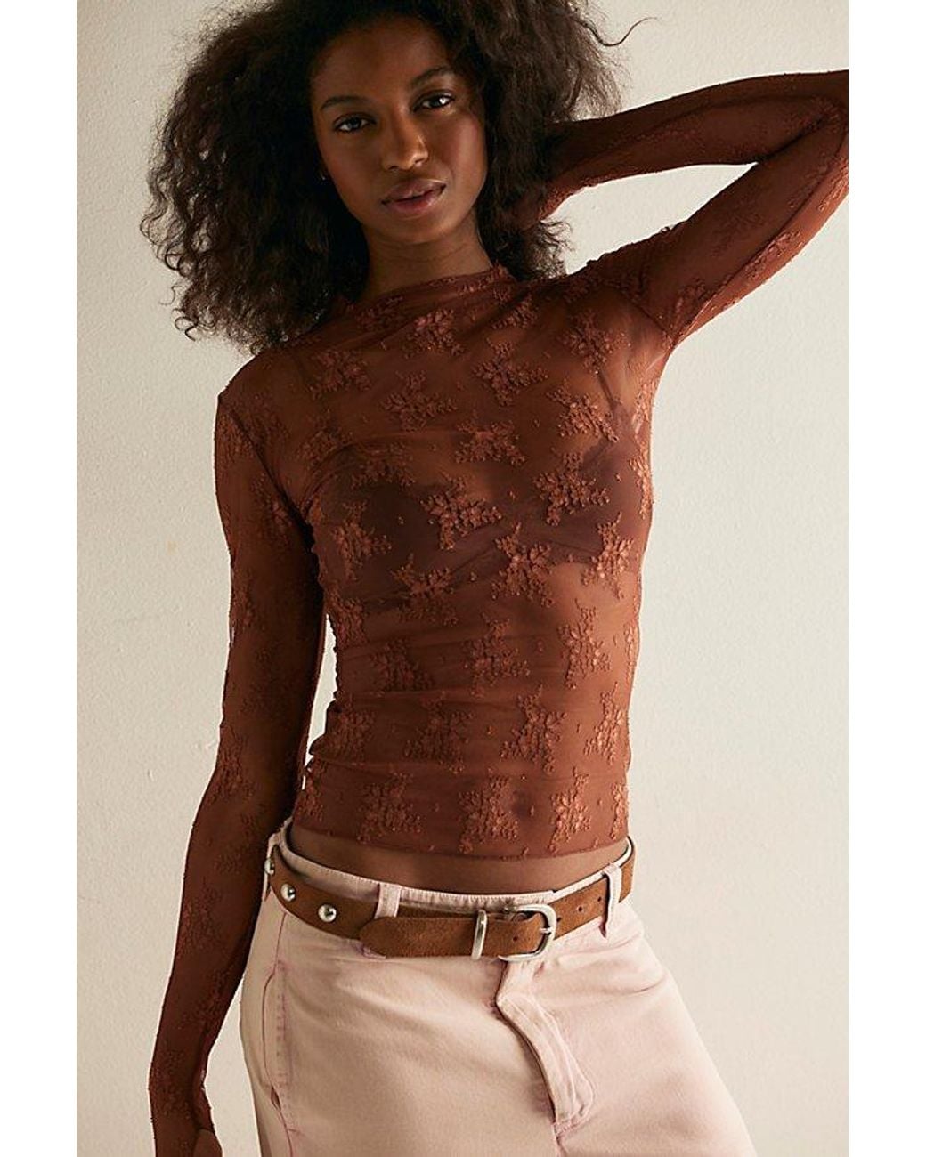 Intimately By Free People Orange Lady Lux Layering Top By