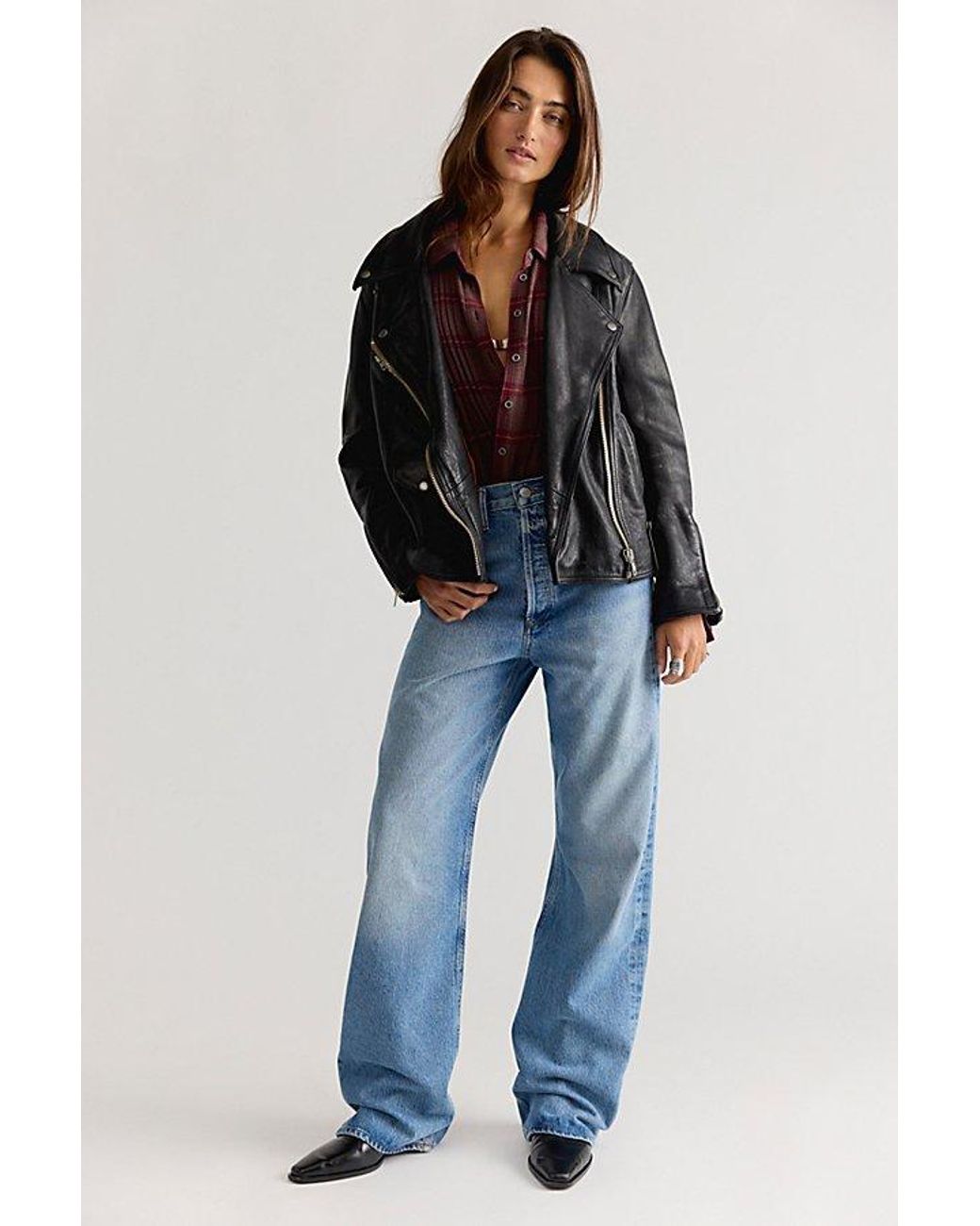 Agolde Blue Vintage Loose Jeans