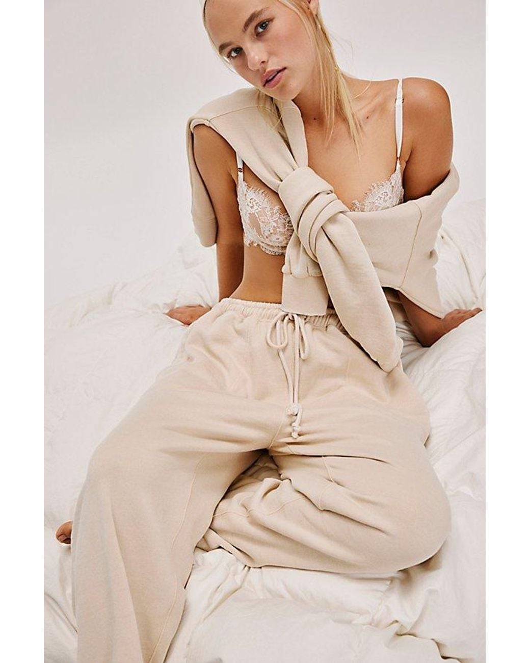 Intimately By Free People Natural Slow It Down Joggers