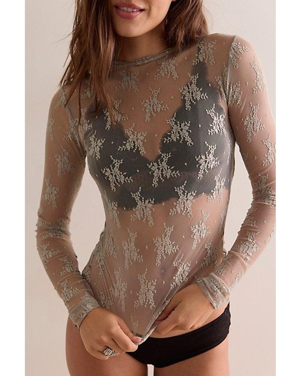 Intimately By Free People Brown Lady Lux Layering Top By