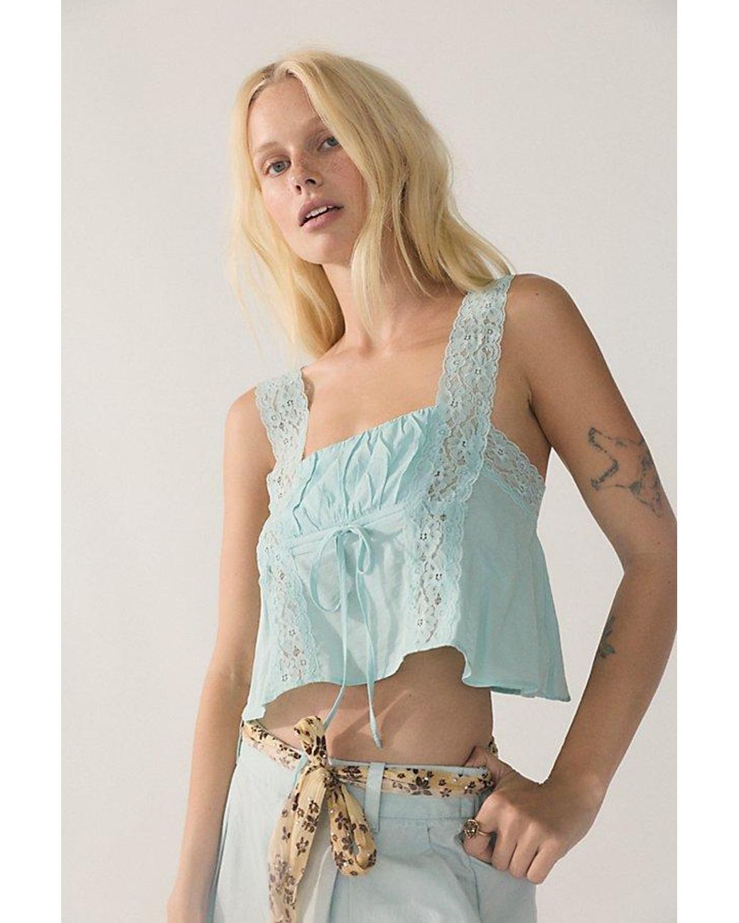 Intimately By Free People Multicolor Soft Launch Crop Top By