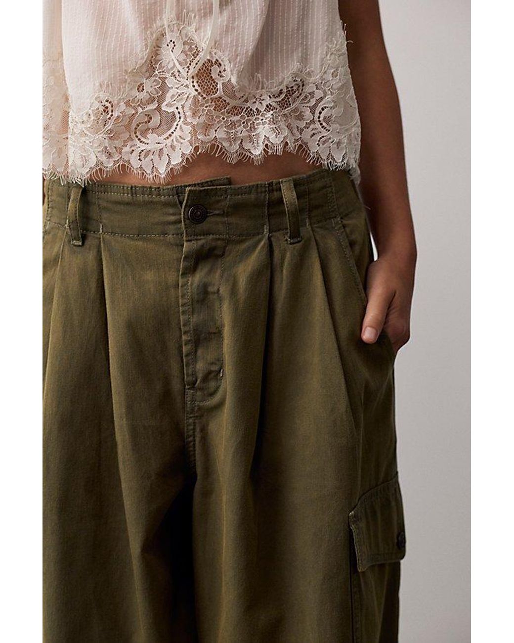 Free People Multicolor Wild Winds Cinched Wide-Leg Jeans