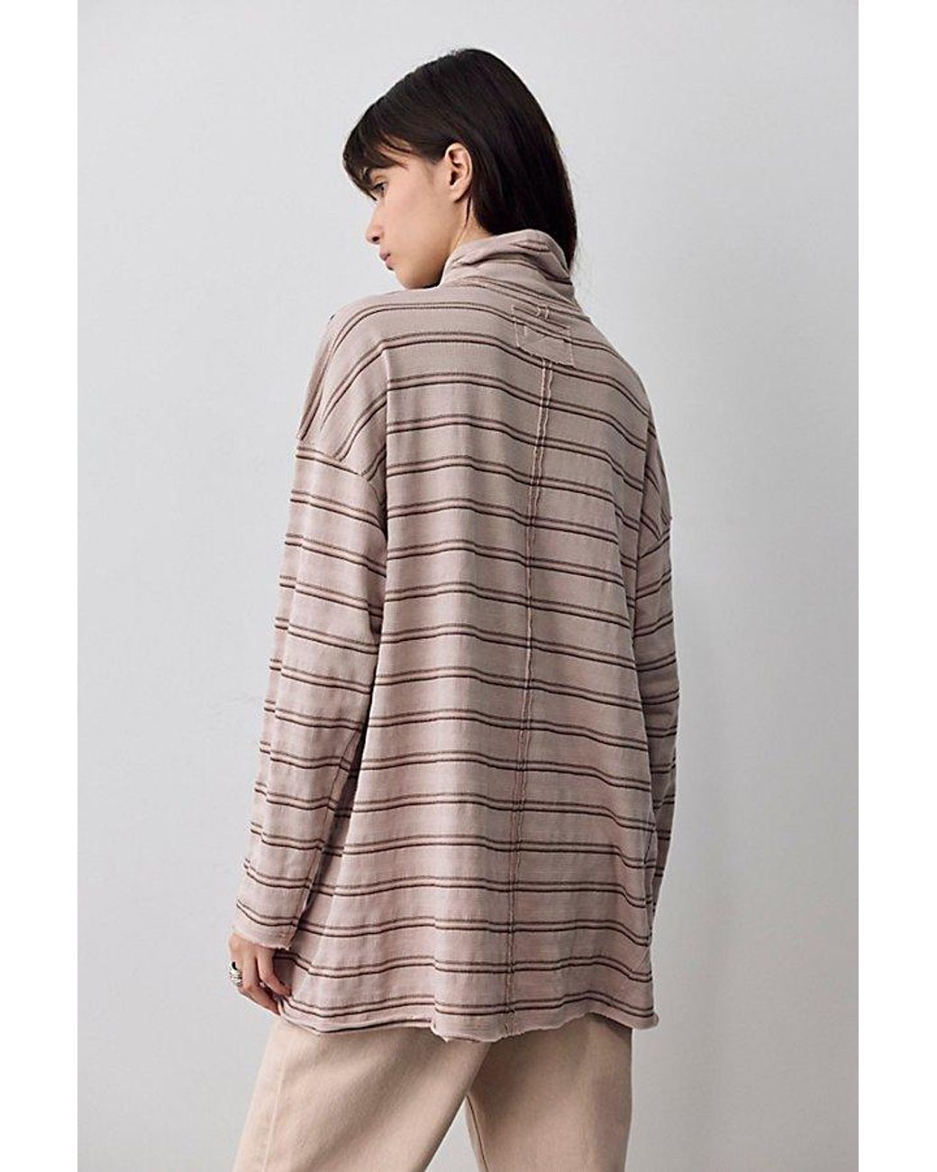 Free People Multicolor Nevada Striped Long-Sleeve Tee By