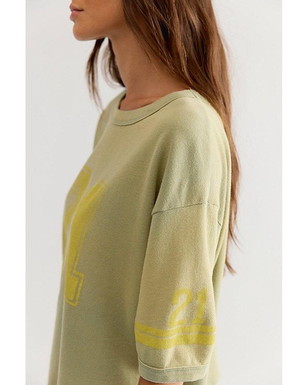 Ragabond Green Lost And Found Ringer Tee