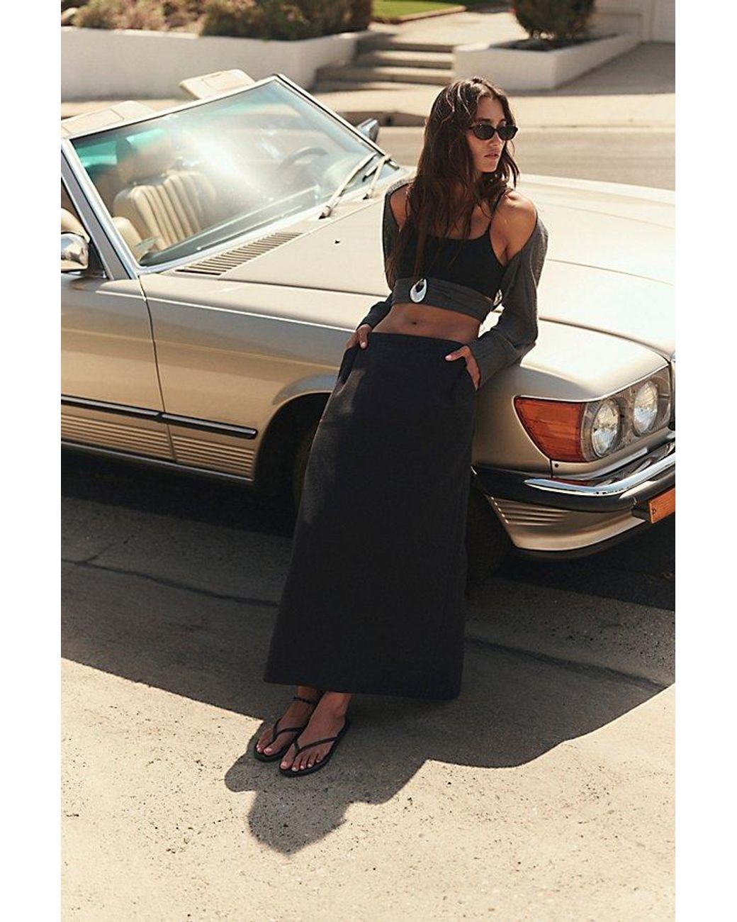 free-est Black Claudia Skirt Set By