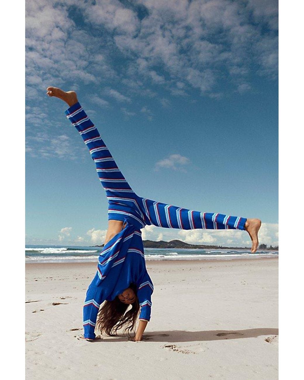 free-est Blue Mariner Sweater Co-Ord By