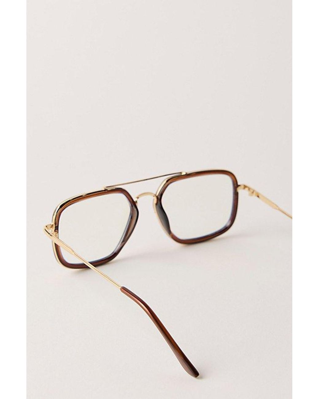 Free People Black Luna Classic Tinted Aviator Sunglasses
