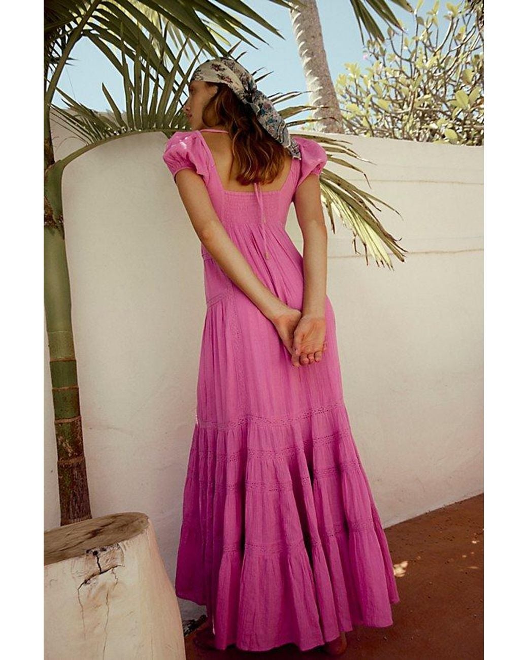 free-est Pink Aura Maxi Dress By