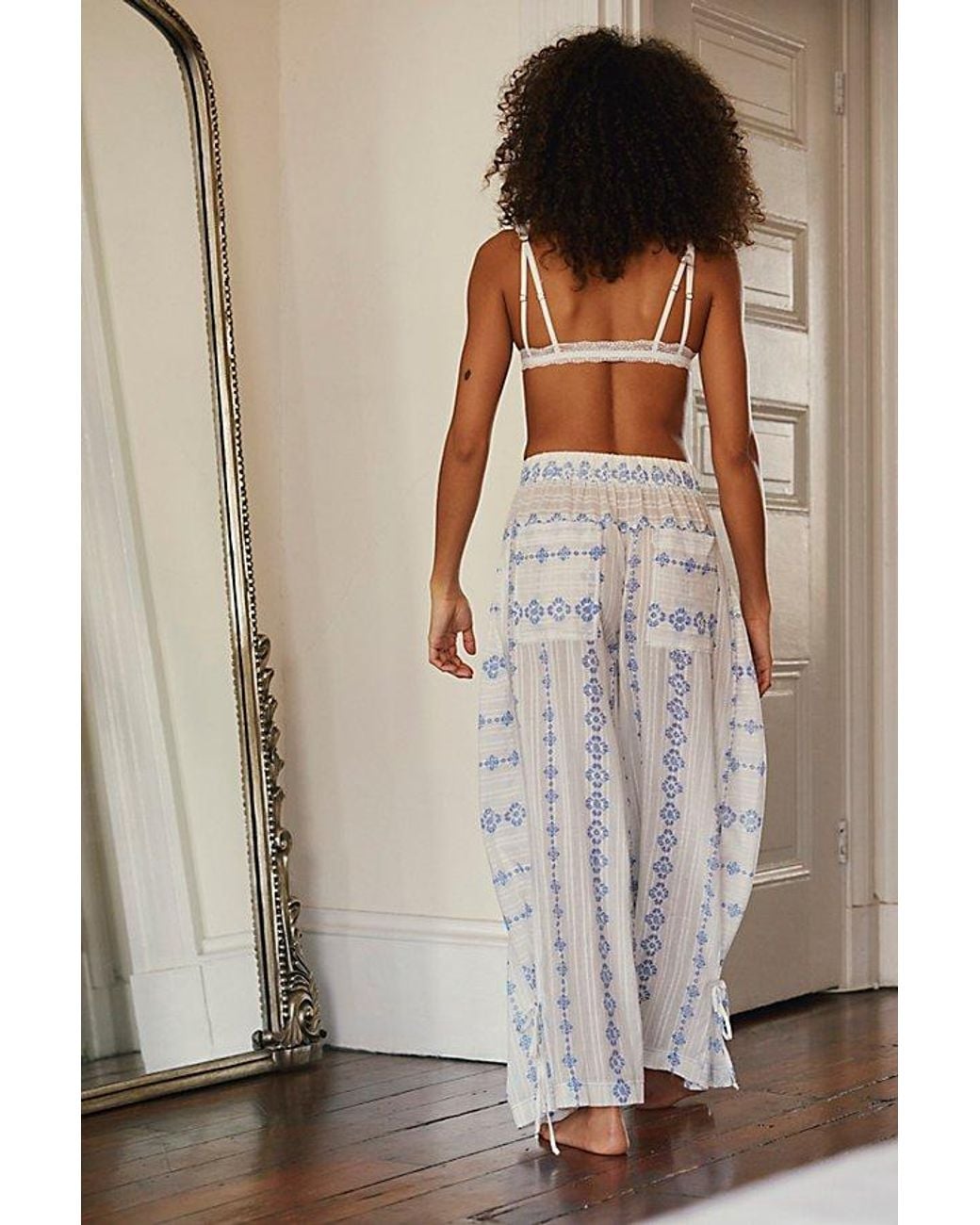 Intimately By Free People Natural Come Over Printed Pants By