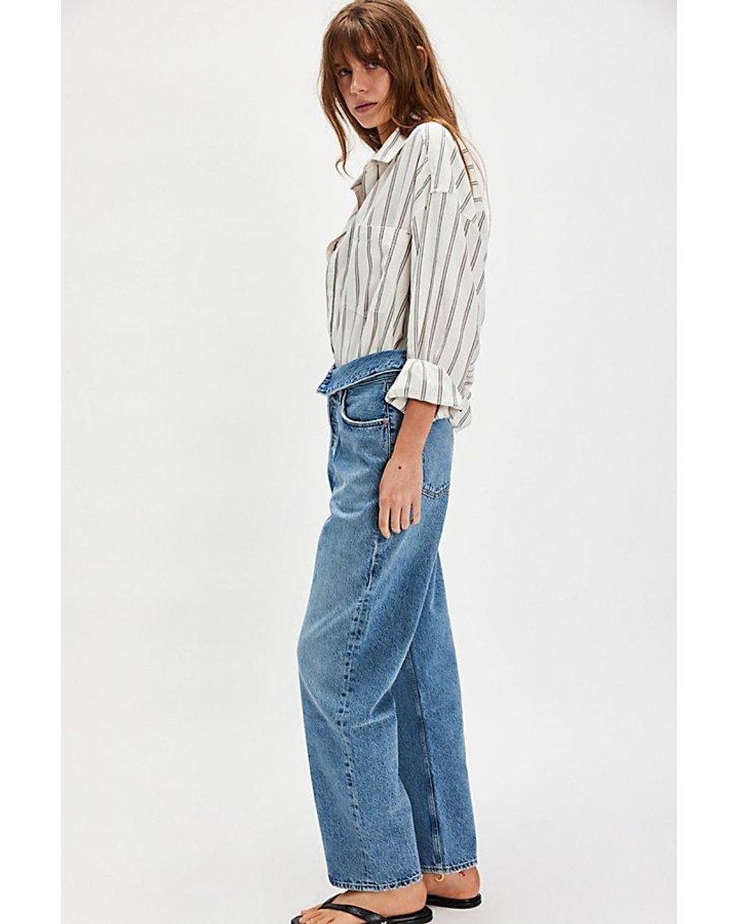Agolde Blue Echo Taper Jeans