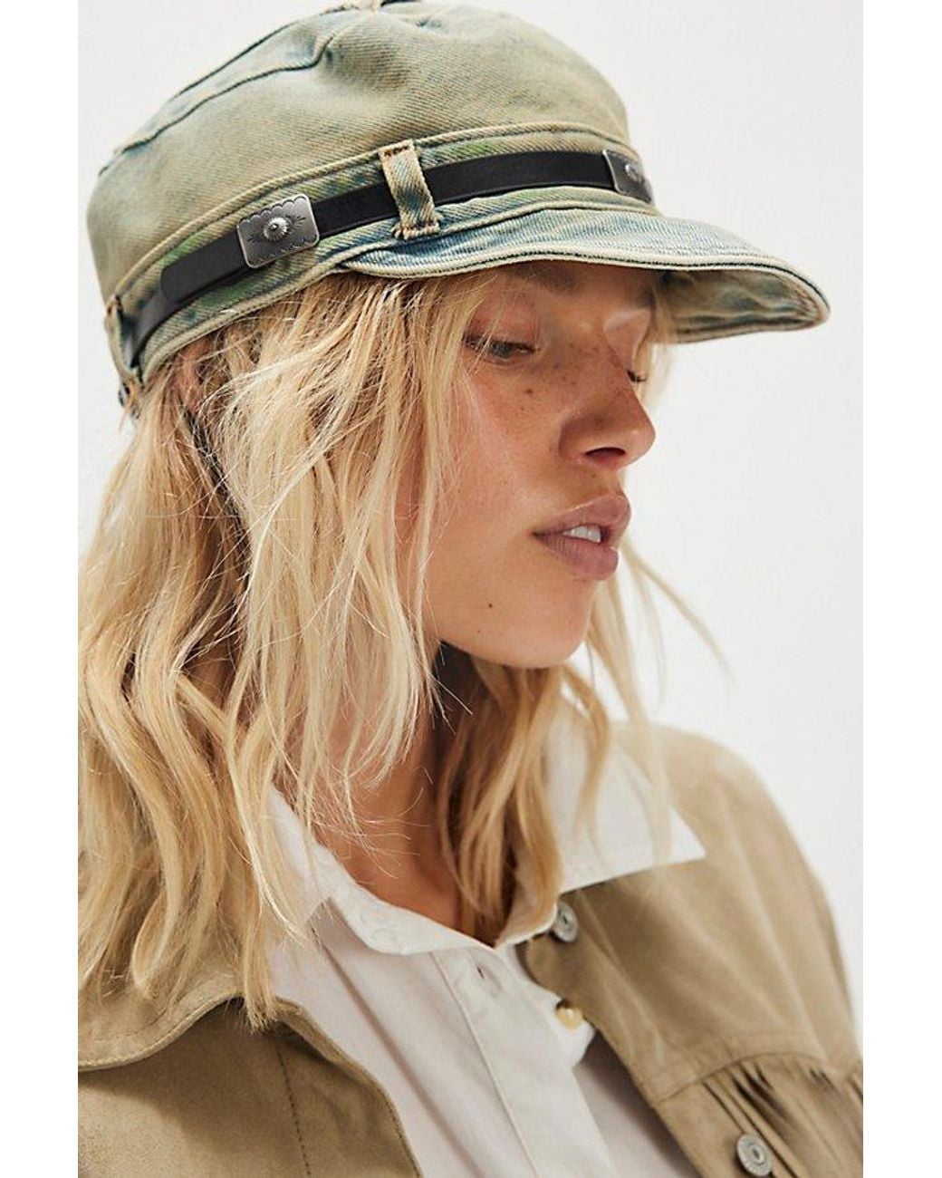Free People Washed Cadet Hat in Metallic | Lyst UK display picture 1