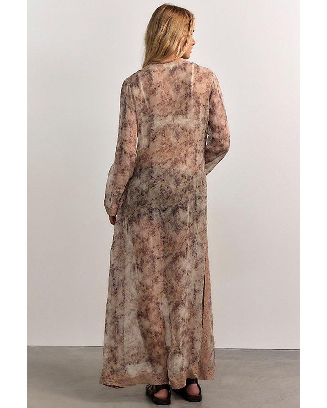 Free People Natural Grace Kelly Sheer Kaftan Top