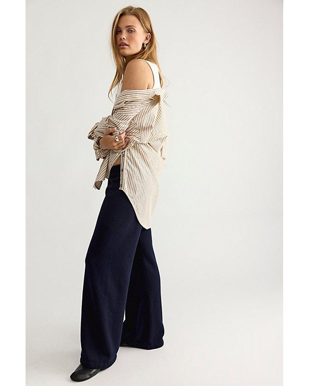 Citizens of Humanity Blue Nora Knit Pull-On Pants