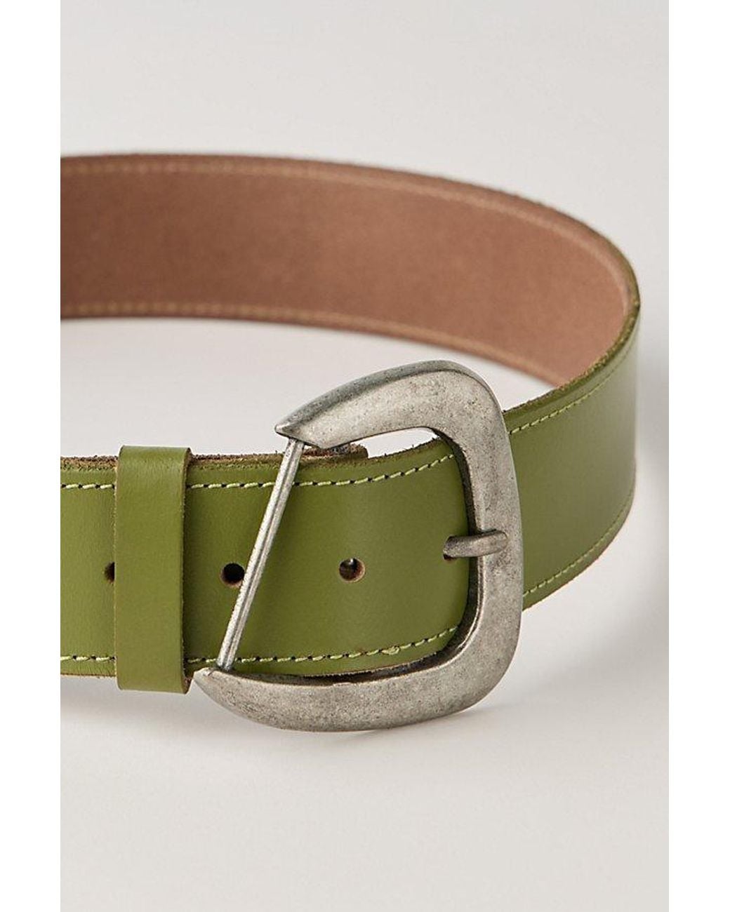 Free People Green Charlie Leather Belt