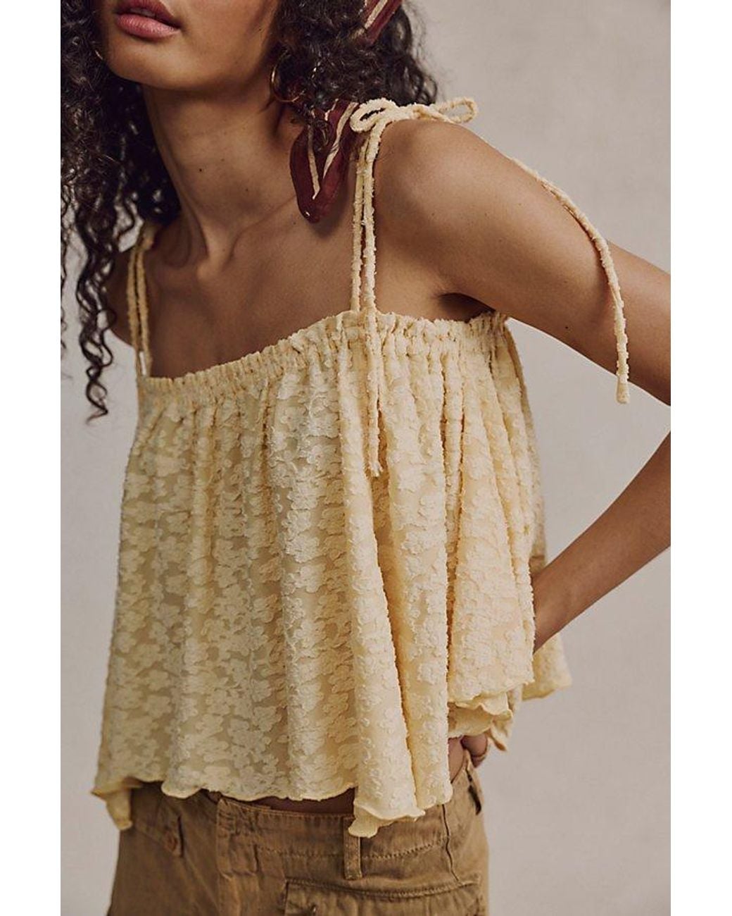 Free People Brown Briana Tank Top