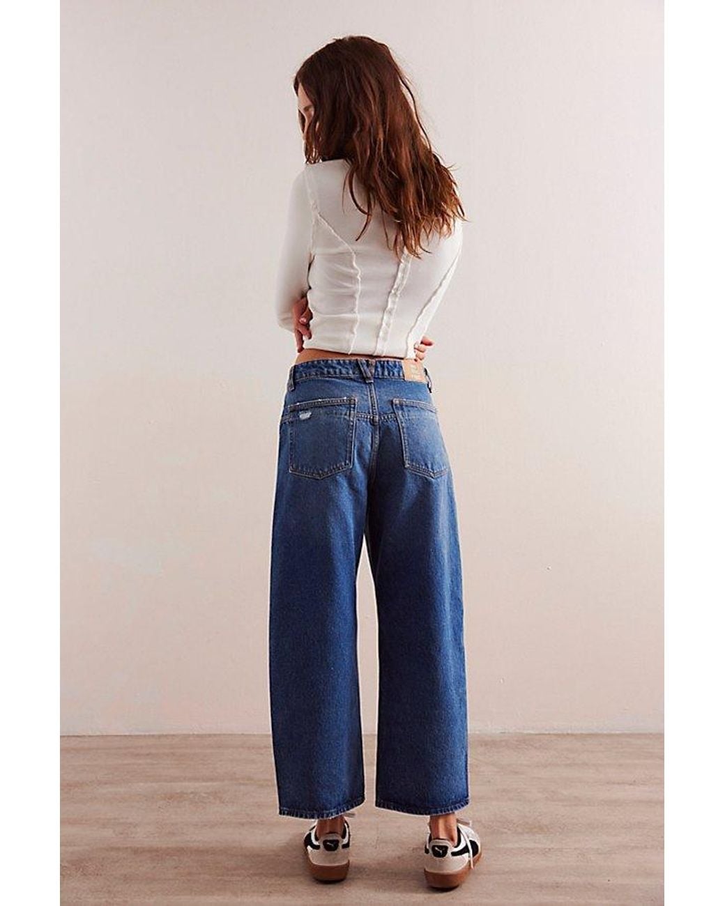 Free People Natural We The Free Deep Trance Dropped Boyfriend Jeans