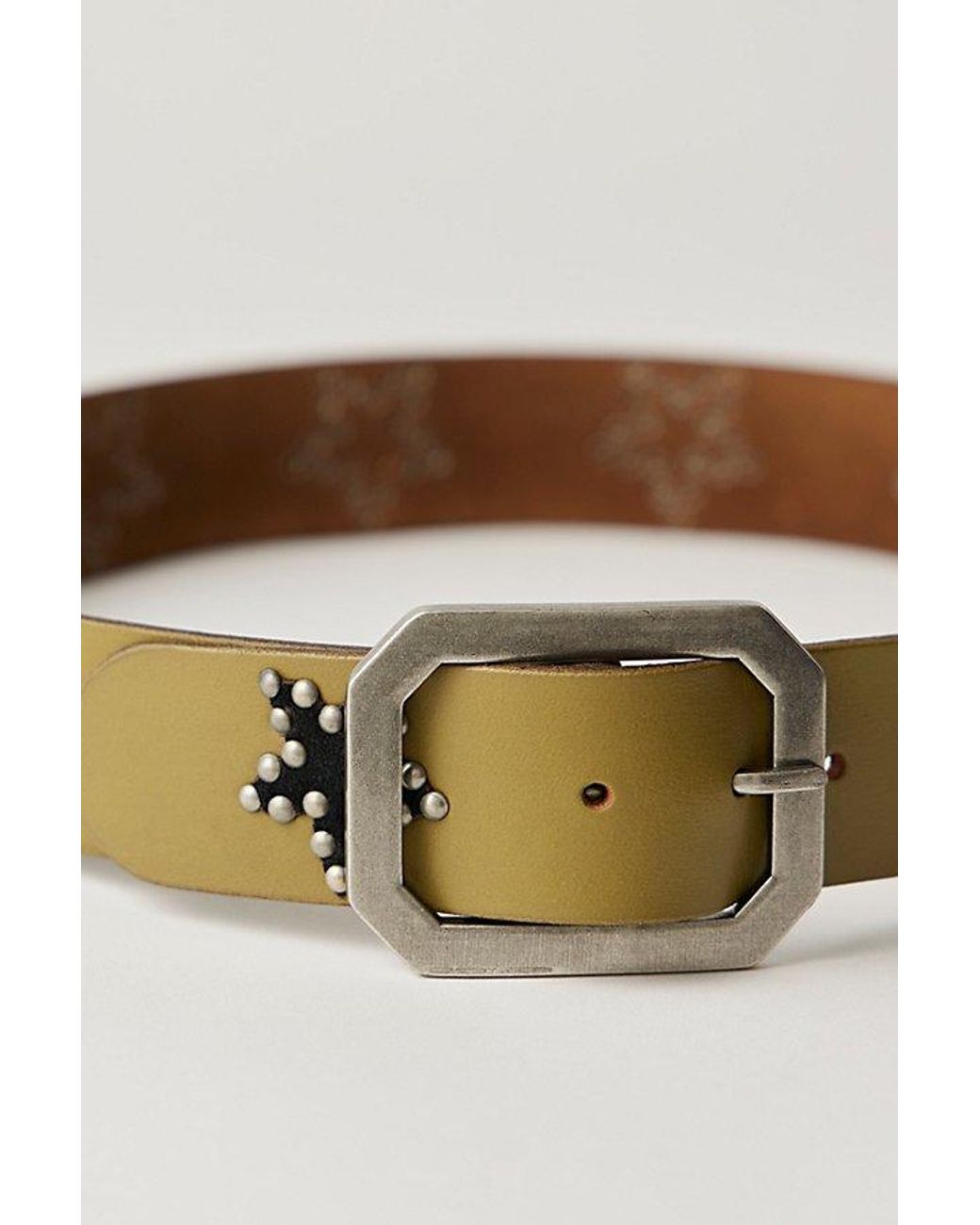 Free People Brown Starcrossed Studded Belt