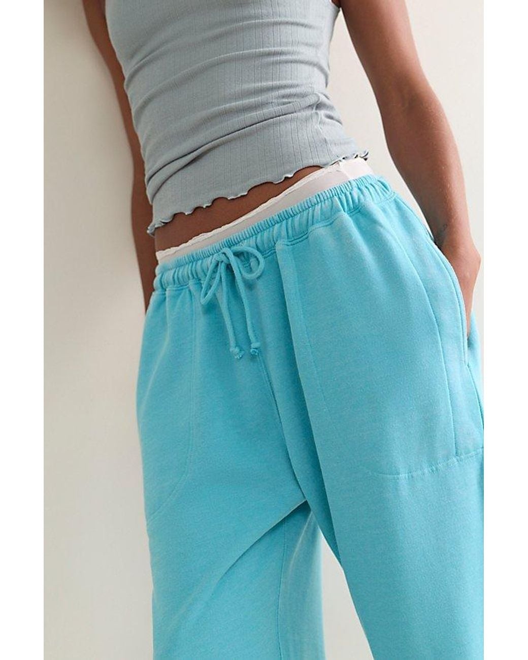 Intimately By Free People Blue Slow It Down Joggers By
