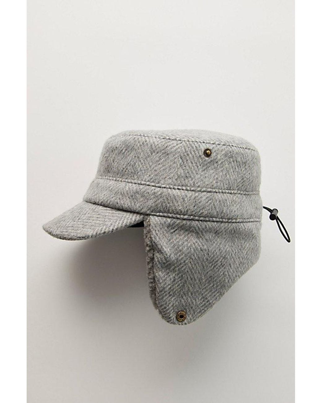 Free People Black Cozy Convertible Cadet Hat