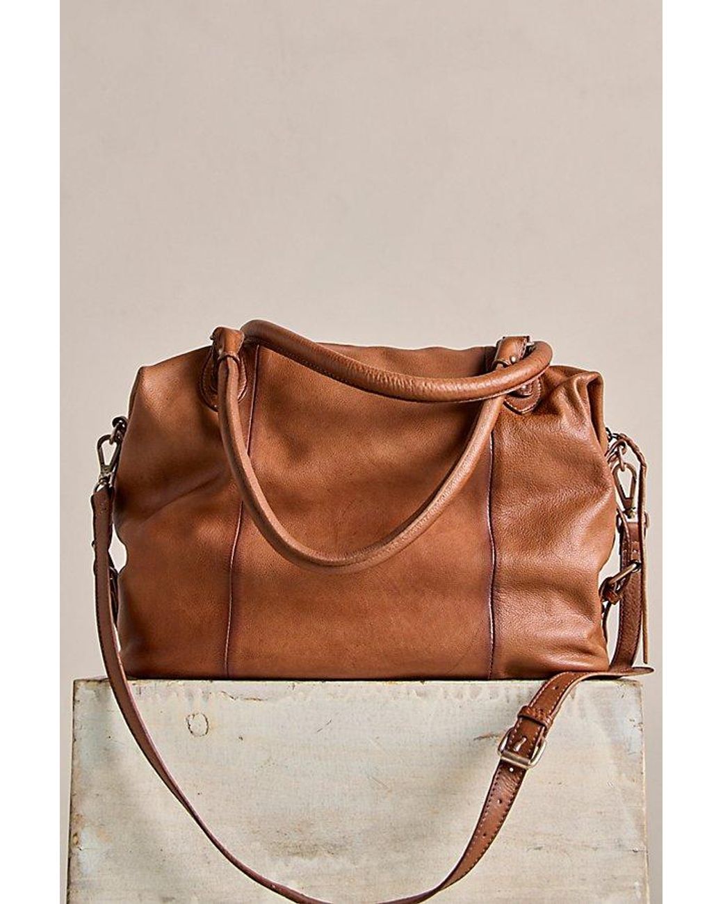 Free People Brown Emerson Tote Bag