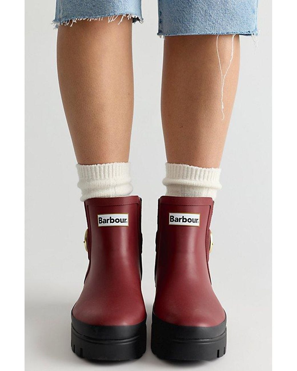 Barbour Black Hepburn Ankle Wellington Boots Shoe