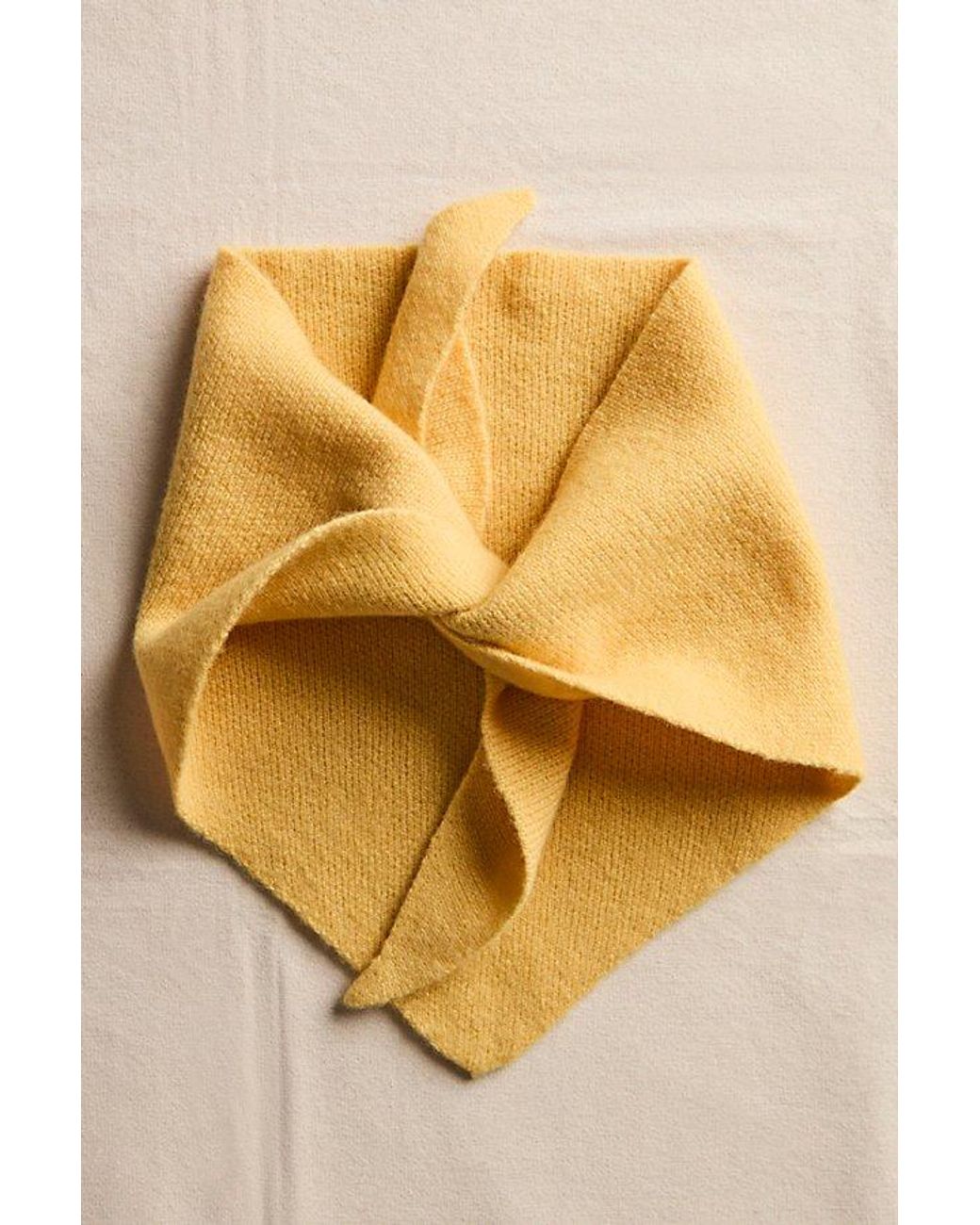 Free People Yellow Perfect Cashmere Triangle Scarf