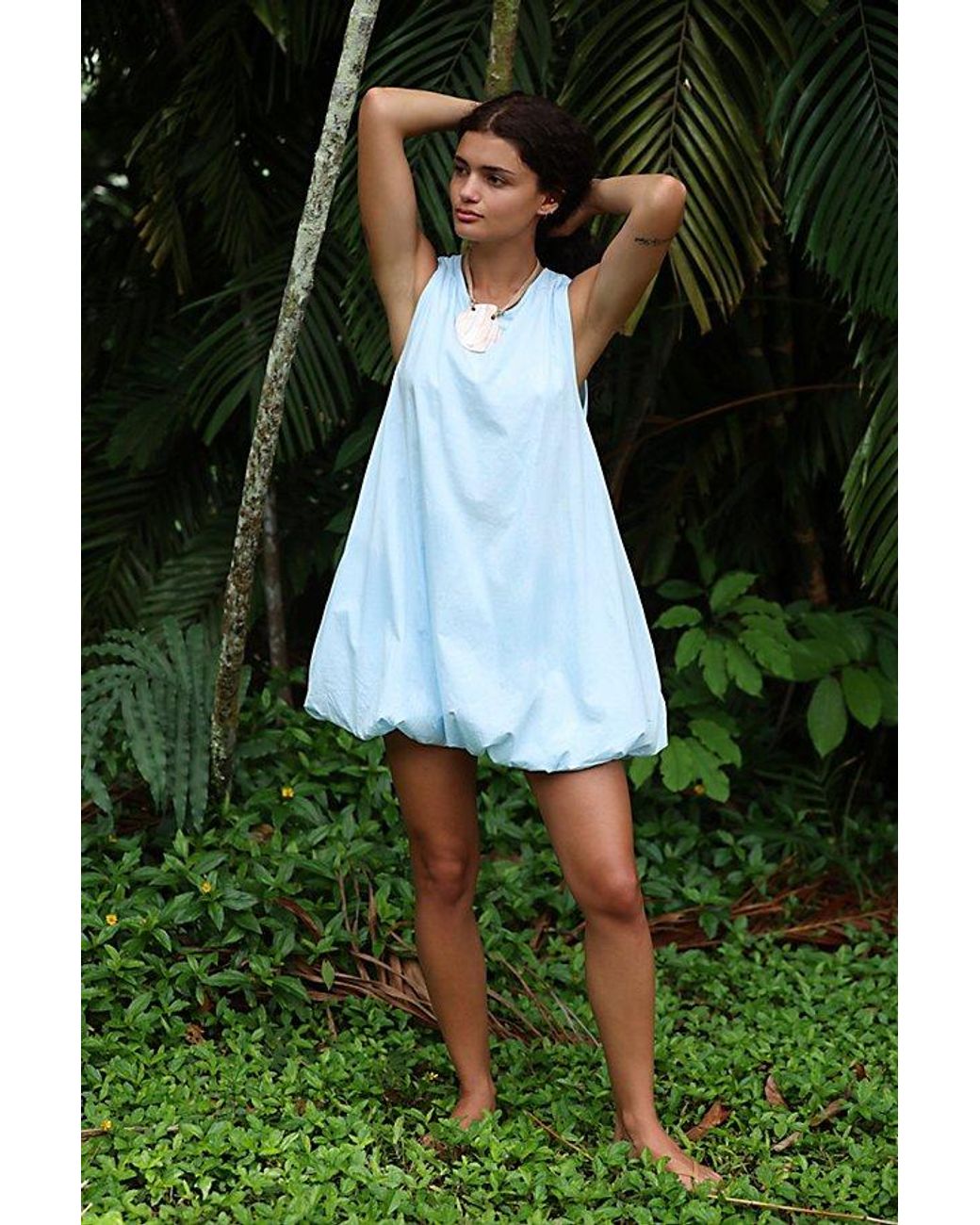free-est White Struttin' Bubble Mini Dress By
