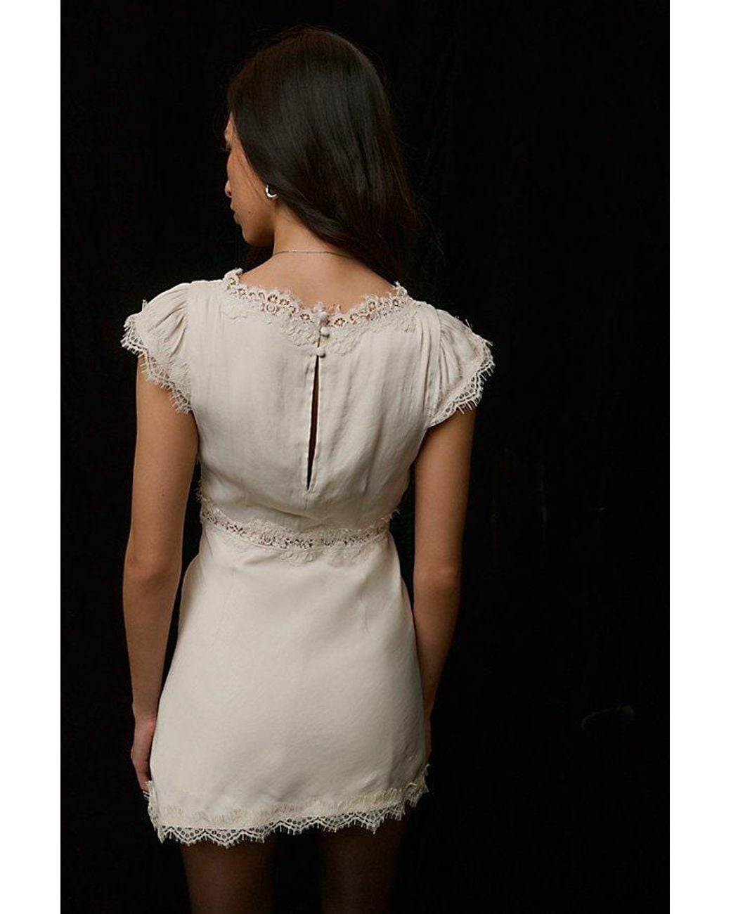 Free People Black Brightest Star Mini Dress