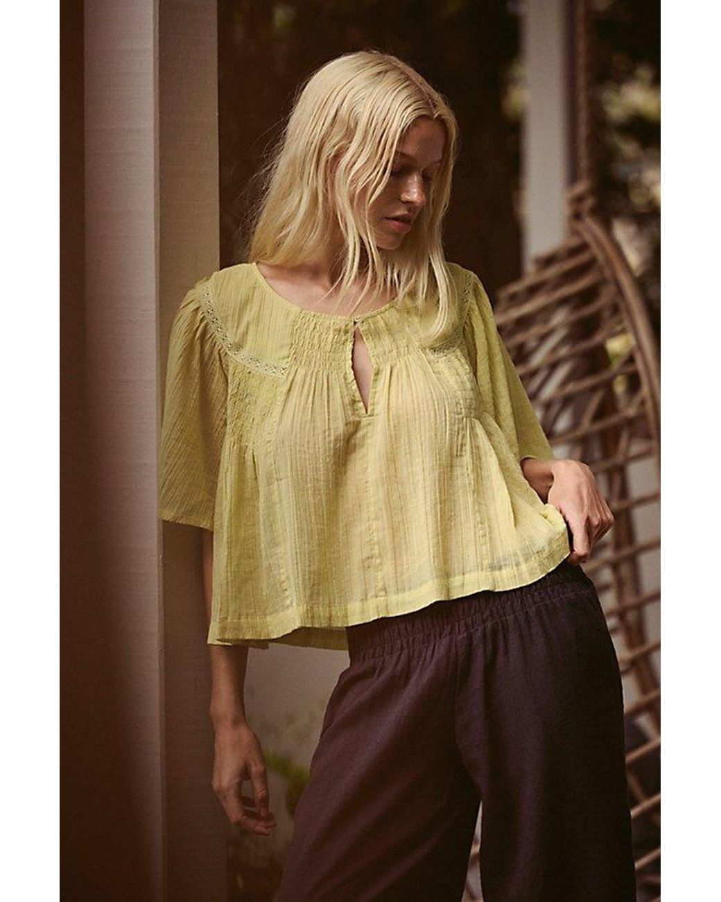 free-est Natural Layla Top By