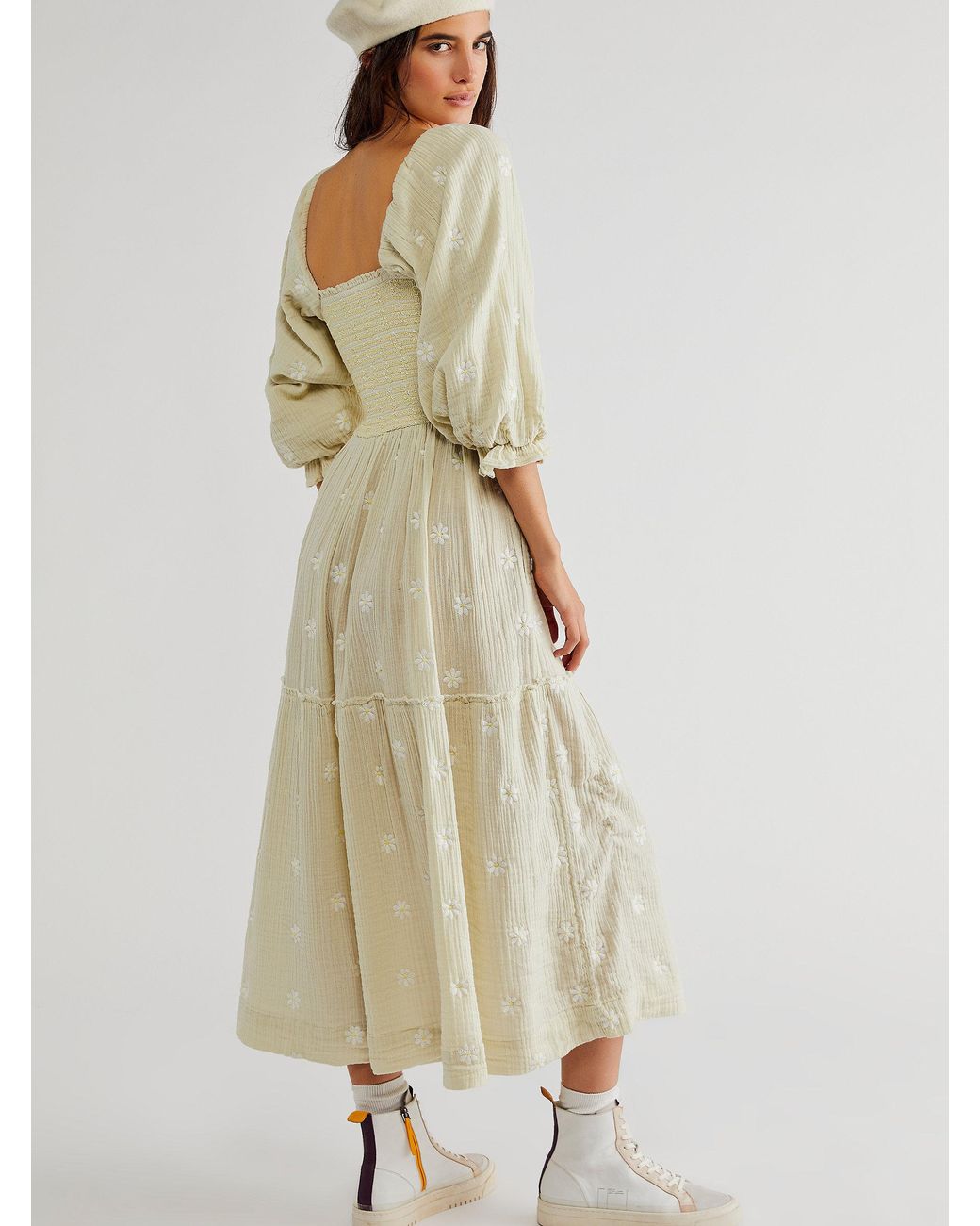 Free People Dahlia Embroidered Maxi Dress | Lyst