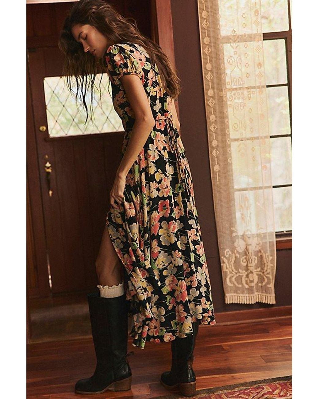 Free People Brown Need Me Midi Dress