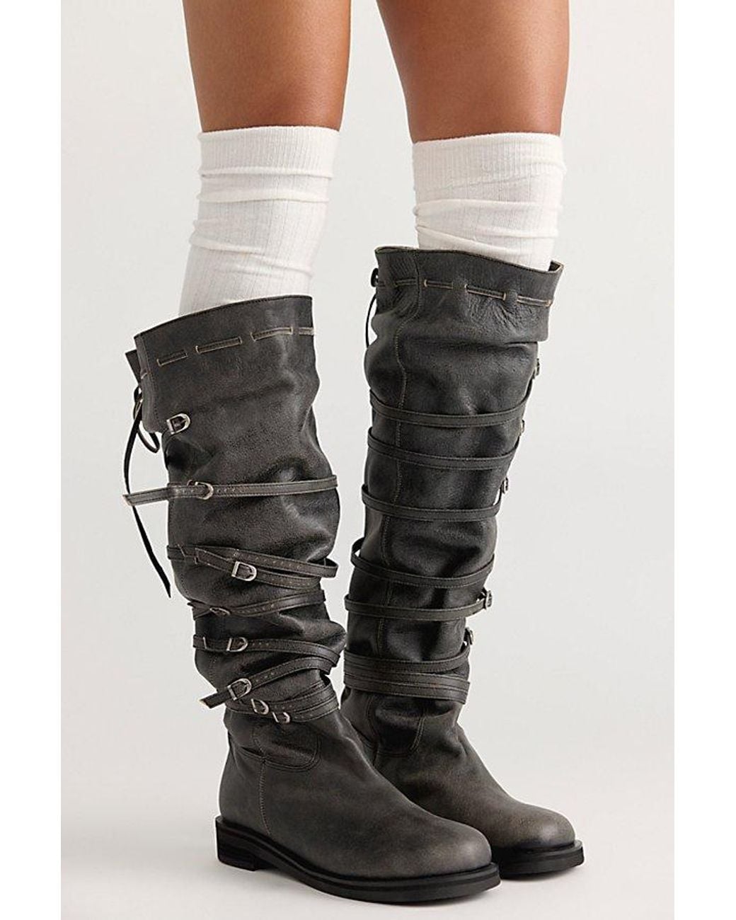 then Black Bb Buckle Boots