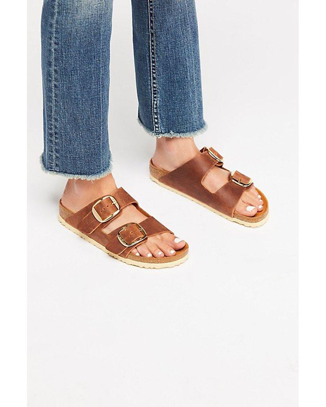 Birkenstock Orange Arizona Big Buckle Sandals