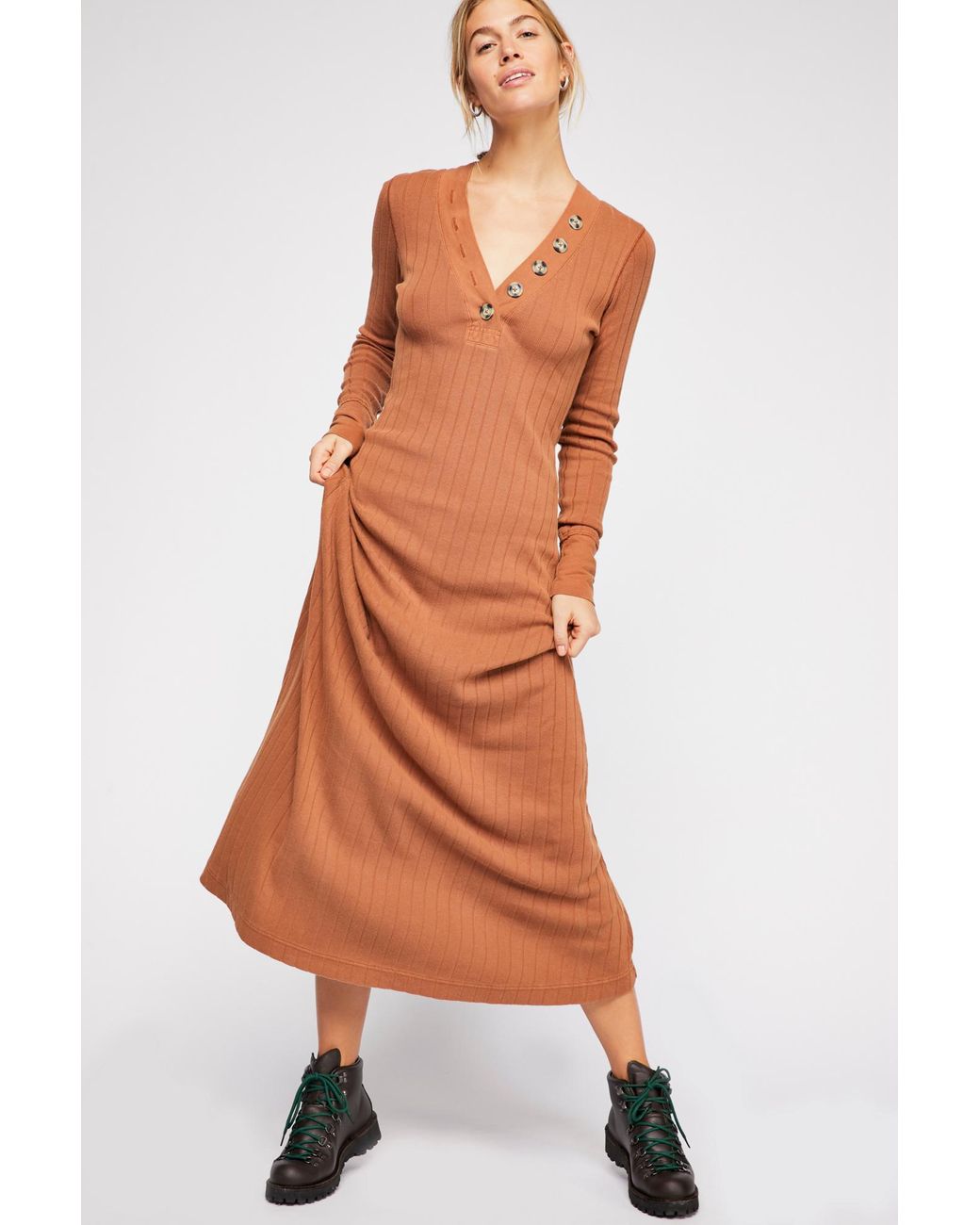 Free People Sunflower Maxi Dress By Fp Beach in Brown Lyst