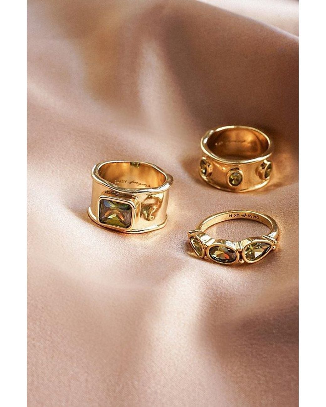 Daisy London Metallic X Free People Alma Single Stone Ring