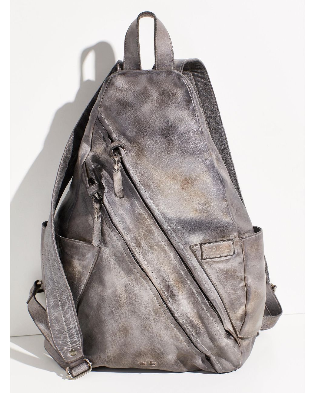 Free People Leather Bed Stu Tommie Backpack in Gray Lyst