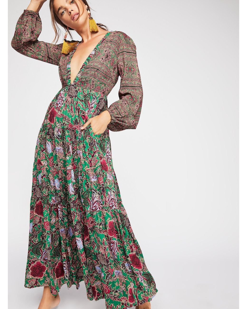 Free people long dresses sale