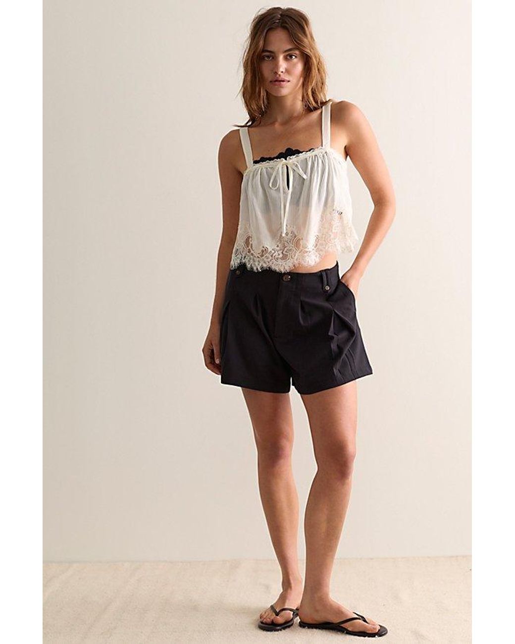 Intimately By Free People Black Petal Party Bandeau By