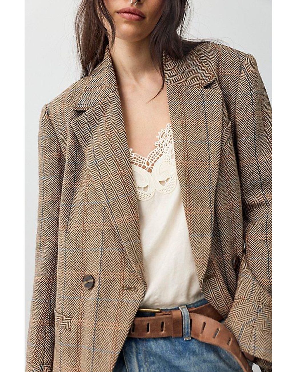 Free People Multicolor Shiloh Blazer Jacket