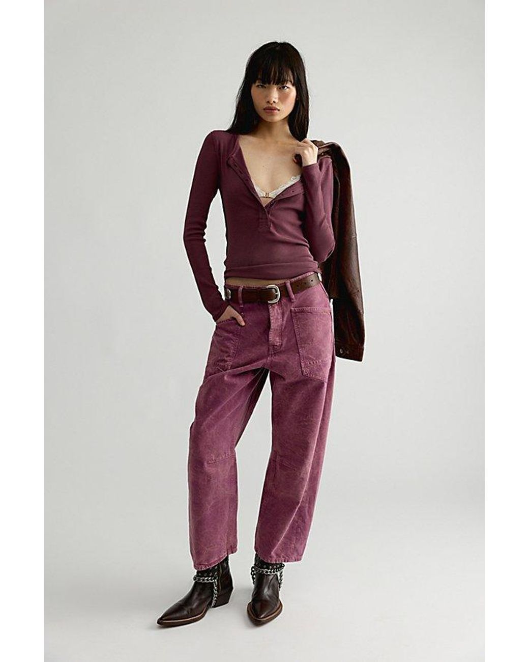 Free People Red Jamie Henley