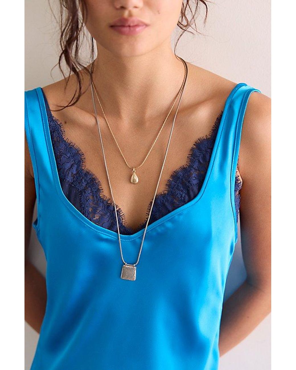 Intimately By Free People Blue Simply The Best Maxi Slip Dress By