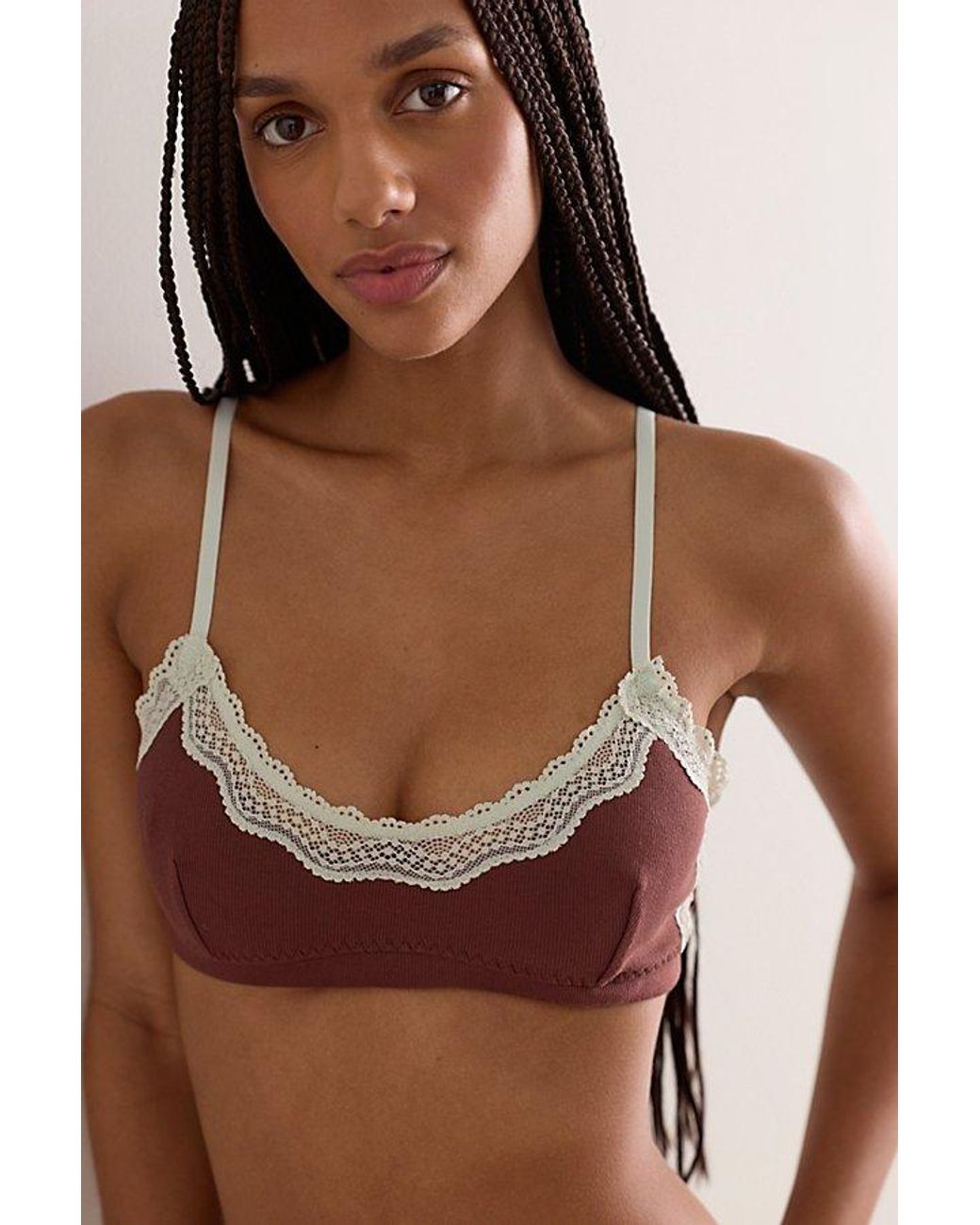 Intimately By Free People Brown Oh My Darling Scoop Neck Bralette By